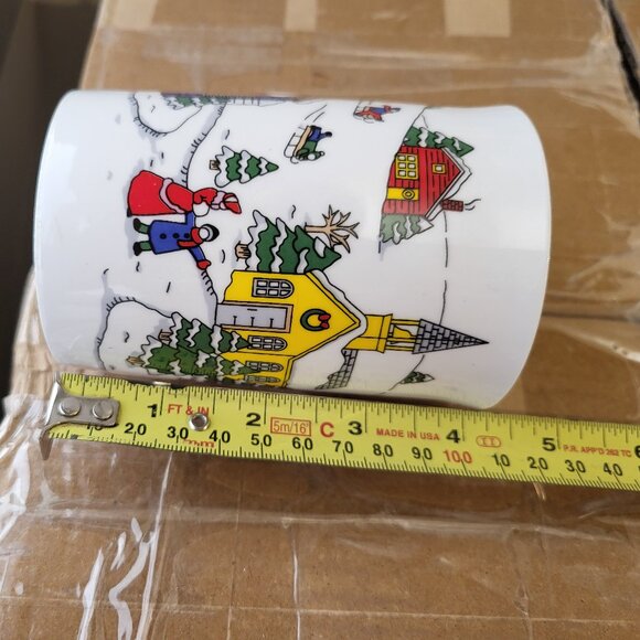 Vintage Christmas/ Winter Fine Bone China Mug Made in India GUC see pictures - Picture 7 of 7